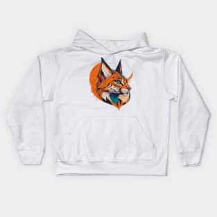 Lynx Portrait Kids Hoodie